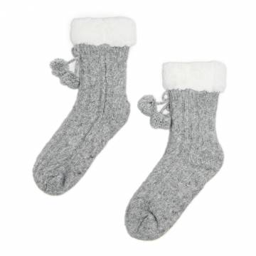 Cropp - Різдвяні шкарпетки - light grey