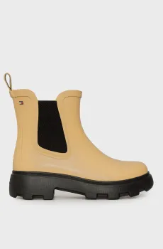 Женские бежевые челси FLAG CLEATED RAINBOOT Бежевый 37 Tommy Hilfiger FW0FW08637