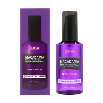 Сыворотка-масло для волос Kundal Macadamia Ultra Cherry Blossom Цветущая вишня, 100 мл Сыворотка-масло для волос Kundal Macadamia Ultra Cherry Blossom Цветущая вишня, 100 мл