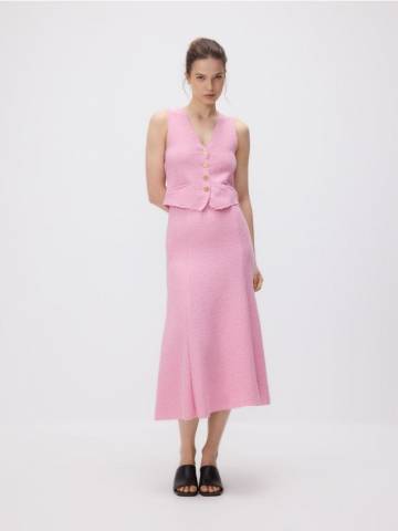 Reserved - LADIES` SKIRT - пастельний рожевий - YS806-03X Reserved - LADIES` SKIRT - пастельний рожевий - YS806-03X