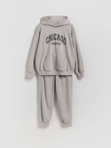 Reserved - Бавовняний комплект - світло-сірий - 915FJ-09X