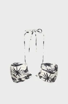 Женский лиф от купальника с узором VACANCES DE KARL HALTER Разноцветный S Karl Lagerfeld B2W46055
