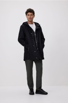 Reserved - Куртка-парка з каптуром - чорний - 537HK-99X