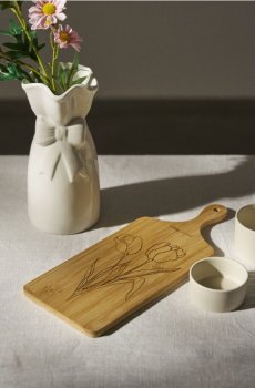 Бамбукова дошка для нарізання - бежевий