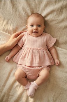 Набір: Блуза та Шорти - пастельний рожевий