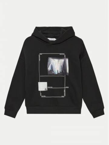 Calvin Klein Jeans Світшот City Photo Print IB0IB02262 Чорний Relaxed Fit Calvin Klein Jeans Світшот City Photo Print IB0IB02262 Чорний Relaxed Fit