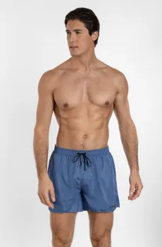 Мужские синие плавательные шорты Синий S MARC&ANDRE MS24-01