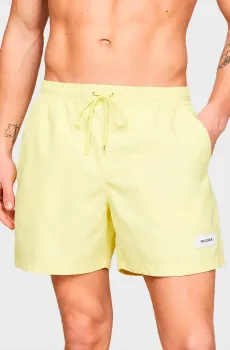 Мужские желтые плавательные шорты MEDIUM DRAWSTRING LABEL Желтый S Tommy Hilfiger UM0UM03215