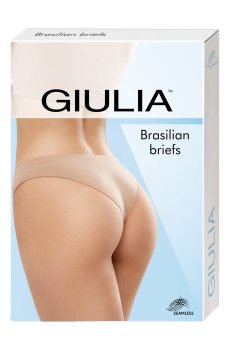 Бесшовные женские трусы бразилиана Giulia Brasilian Briefs Color, Poppy Seed, размер L/XL