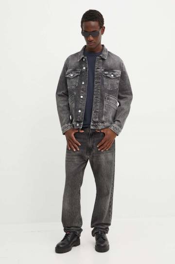 Куртка Tommy Jeans мужская цвет чёрный переходная DM0DM19362 Куртка Tommy Jeans мужская цвет чёрный переходная DM0DM19362