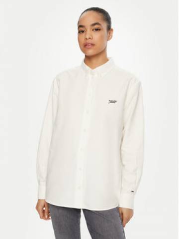 Tommy Jeans Сорочка DW0DW19358 Білий Relaxed Fit Tommy Jeans Сорочка DW0DW19358 Білий Relaxed Fit