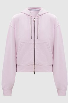 Розовая утепленная спортивная куртка