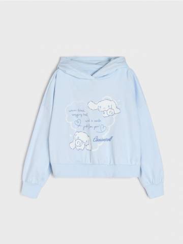 Худі з принтом Cinnamoroll - light blue Худі з принтом Cinnamoroll - light blue