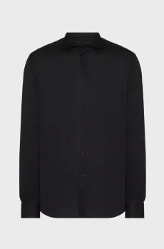 Мужская черная рубашка Черный 42 Karl Lagerfeld 554639.605012;990