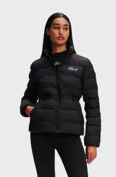 Женская черная куртка LIGHTWEIGHT PUFFER JACKET Черный 42 Karl Lagerfeld 246W1513