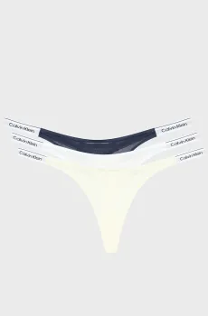 Женские трусики (3 шт) DIPPED Разноцветный M Calvin Klein LV00QD5394