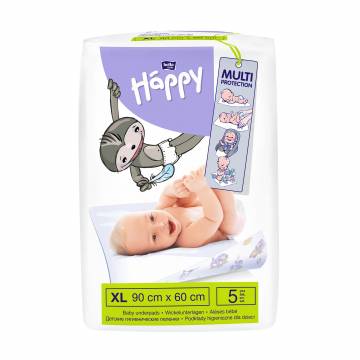Пеленки одноразовые Happy Bella Baby 60*90 см, 5 шт Пеленки одноразовые Happy Bella Baby 60*90 см, 5 шт
