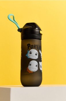 Пляшка для води Pokémon з ручкою та соломинкою - різнобарвний