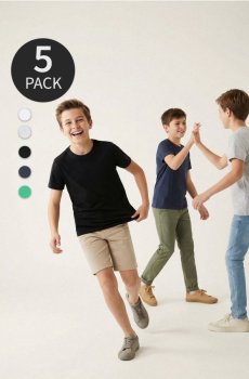 Бавовняні футболки 5 pack - білий