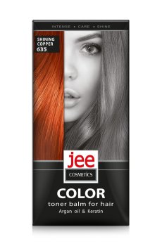 Тонирующий бальзам для волос Jee Cosmetics Color Toner Balm 635 Shinning Copper, 30 мл