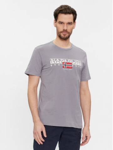 Napapijri Футболка S-Aylmer NP0A4HTO Сірий Regular Fit
