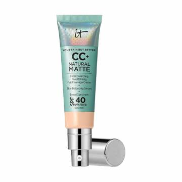СС-крем для лица It Cosmetics Your Skin But Better CC+ Natural Matte SPF 40, Fair Beige, 32 мл СС-крем для лица It Cosmetics Your Skin But Better CC+ Natural Matte SPF 40, Fair Beige, 32 мл
