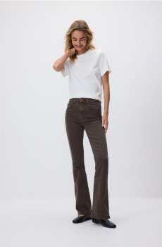 Reserved - Джинси flare - коричневий - 752FZ-89J