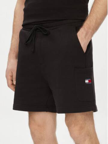 Tommy Jeans Спортивні шорти Badge DM0DM18479 Чорний Regular Fit Tommy Jeans Спортивні шорти Badge DM0DM18479 Чорний Regular Fit