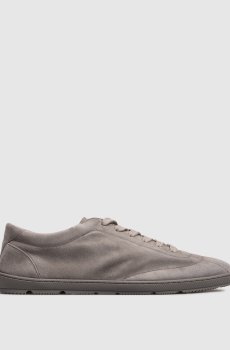 Серые замшевые кроссовки