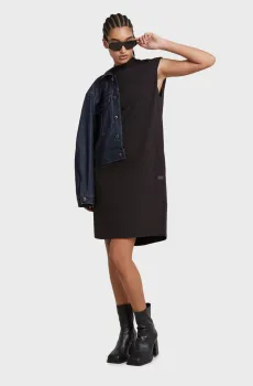 Женское черное платье Riveted loose dress Черный XS G-Star RAW D24488,C336