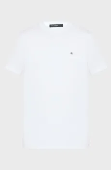 Мужская белая футболка Белый S Karl Lagerfeld 554235.755053;10