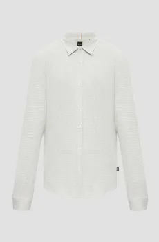 Мужская рубашка с узором Разноцветный S BOSS 50539579;311