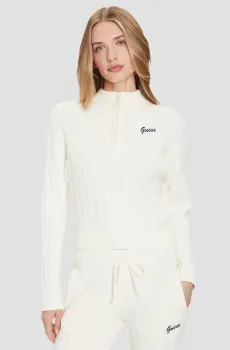 Женская белая кофта Белый M Guess V5BR02.Z0572;G1O6