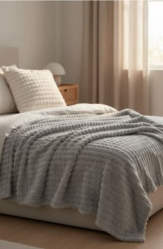 Плед bubble - сірий