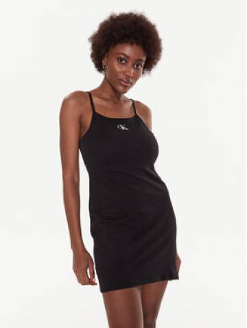 Calvin Klein Swimwear Повсякденна сукня KW0KW02093 Чорний Slim Fit Calvin Klein Swimwear Повсякденна сукня KW0KW02093 Чорний Slim Fit