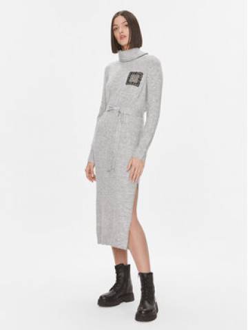Liu Jo Трикотажна сукня 5F3035 MA08O Сірий Regular Fit Liu Jo Трикотажна сукня 5F3035 MA08O Сірий Regular Fit