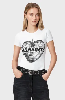 Женская белая футболка REFLECT STEVIE Белый L AllSaints W024JF