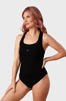 Женское черное боди Черный XS brabrabra HOM25315001