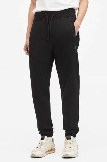 Хлопковые спортивные штаны AllSaints RAVEN SWEATPANT цвет чёрный однотонные M031TA