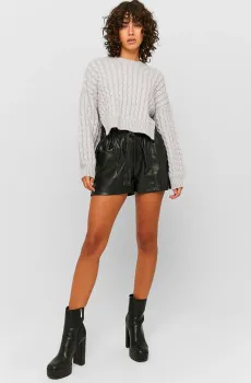 Женские черные шорты Черный 38 Tally Weijl SSHPUKAMO