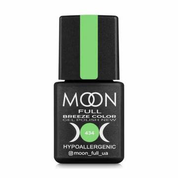 Гель-лак для ногтей Moon Full Breeze Color Gel Рolish 434 Фисташково-салатовый, 8 мл Гель-лак для ногтей Moon Full Breeze Color Gel Рolish 434 Фисташково-салатовый, 8 мл