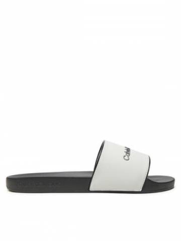 Calvin Klein Jeans Шльопанці Slide Institutional YM0YM01019 Білий Calvin Klein Jeans Шльопанці Slide Institutional YM0YM01019 Білий