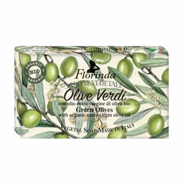 Натуральное мыло Florinda Vegetal Soap Green Olives Зеленые оливки, с оливковым маслом, 200 г Натуральное мыло Florinda Vegetal Soap Green Olives Зеленые оливки, с оливковым маслом, 200 г