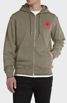 Мужское оливковое худи Оливковый M Replay M6777 .000.23650P