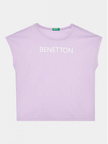 United Colors Of Benetton Футболка 3I1XC10C0 Фіолетовий Regular Fit United Colors Of Benetton Футболка 3I1XC10C0 Фіолетовий Regular Fit