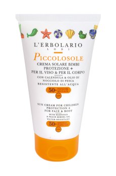 Солнцезащитный крем для детей LErbolario Солнышко SPF 50+, 75 мл