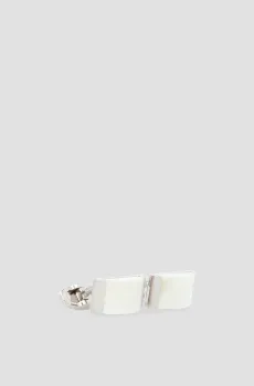 Мужские серебристые запонки Серебряный ONESIZE Karl Lagerfeld 582187.805702;10
