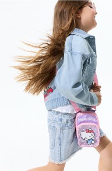 Чохол для телефону на плече з блискучим наповненням Hello Kitty - різнобарвний