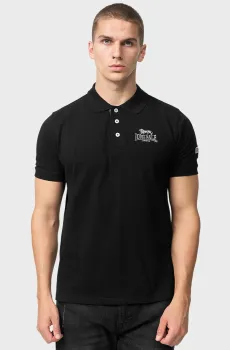 Мужское черное поло Черный L Lonsdale 117230