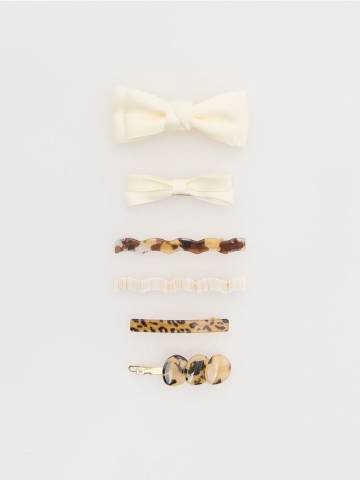 Reserved - GIRLS` HAIR-CLIP - кремовий - 563CZ-01X Reserved - GIRLS` HAIR-CLIP - кремовий - 563CZ-01X